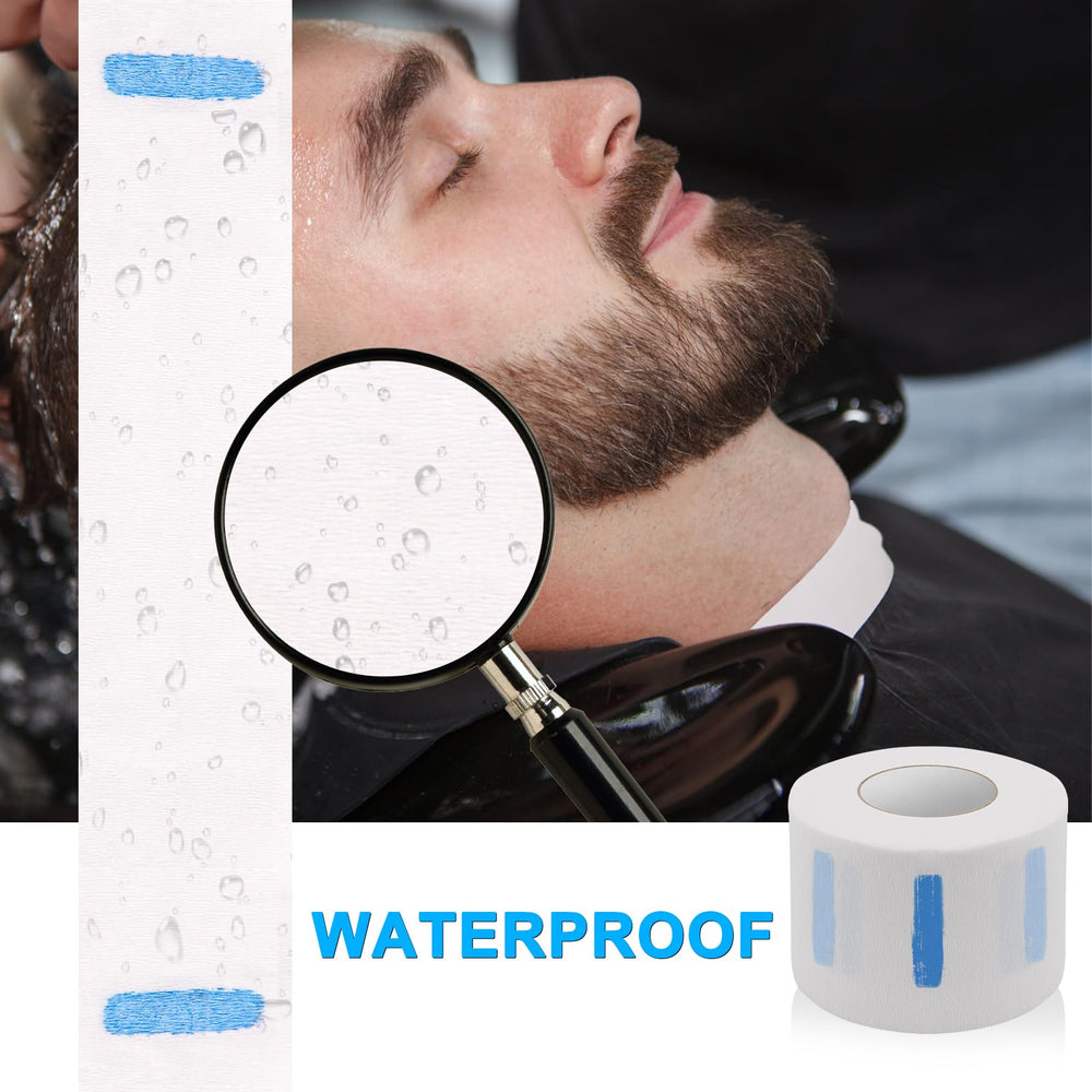NICEMOVIC neck strip shows absorbent material catching droplets during color or wash.
