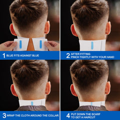 NICEMOVIC neck strip on neck during service, keeps skin clean and comfortable.