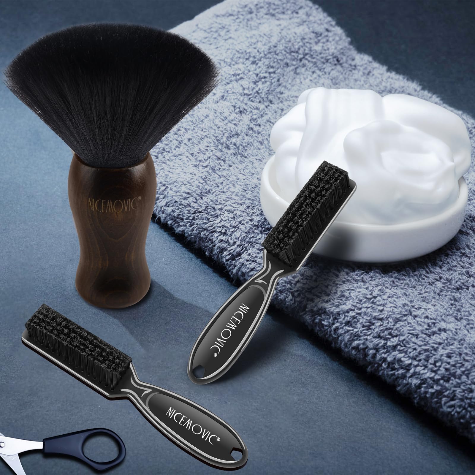 NICEMOVIC brown-black finish adds professional aesthetics to a barber kit