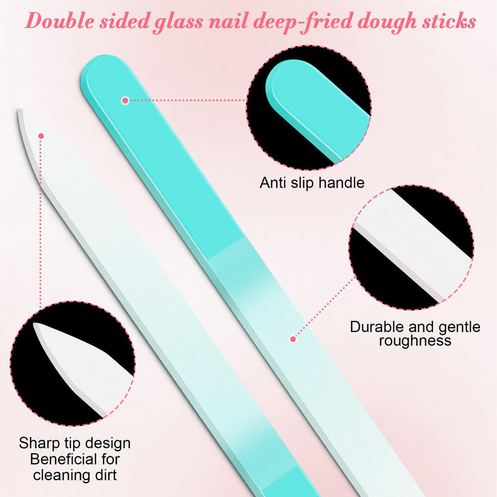 NICEMOVIC durable glass nail file for long-lasting use.
