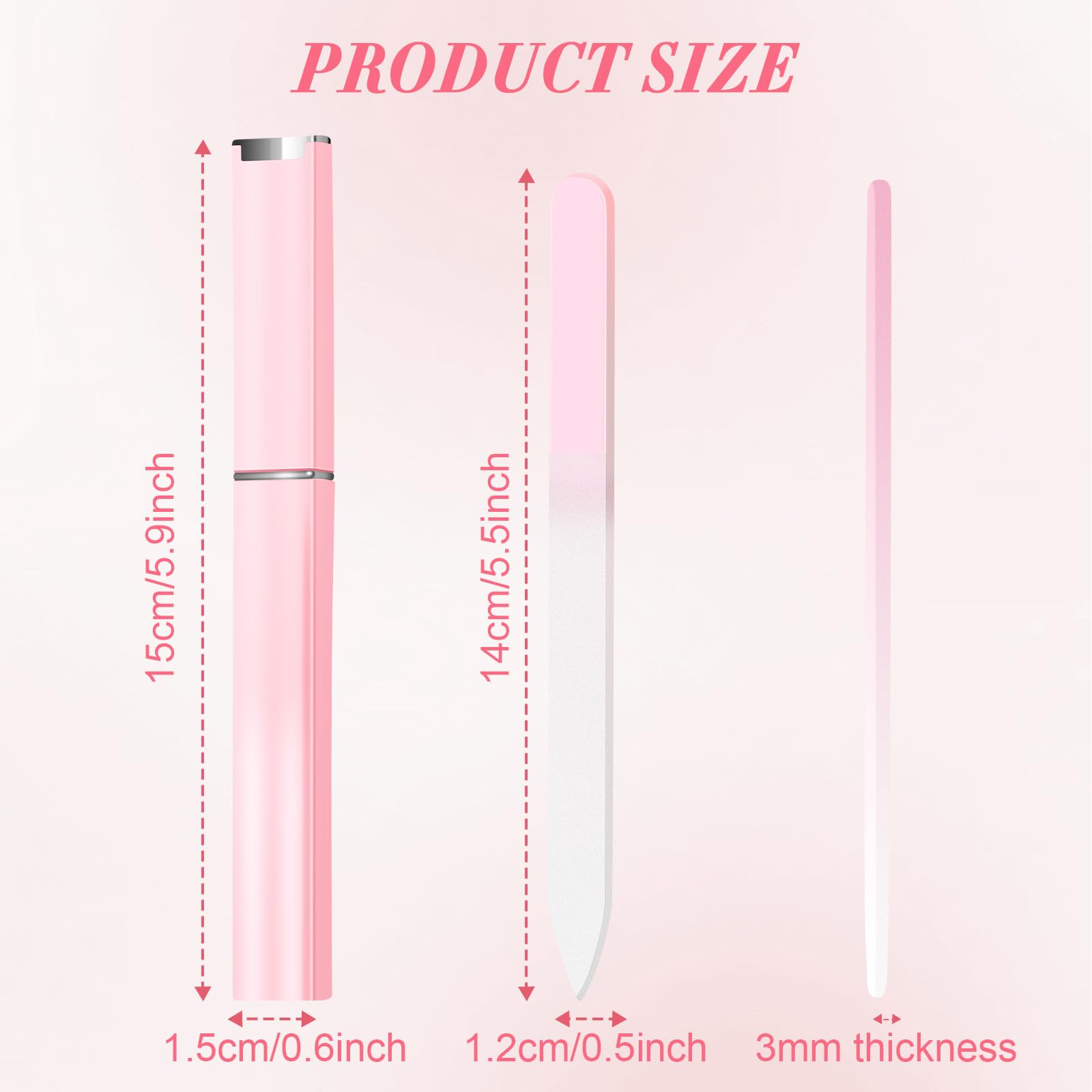 NICEMOVIC glass nail file easy-clean surface remains hygienic.