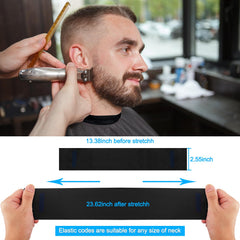 NICEMOVIC neck strip with blue ends prevents dye contact and drips.