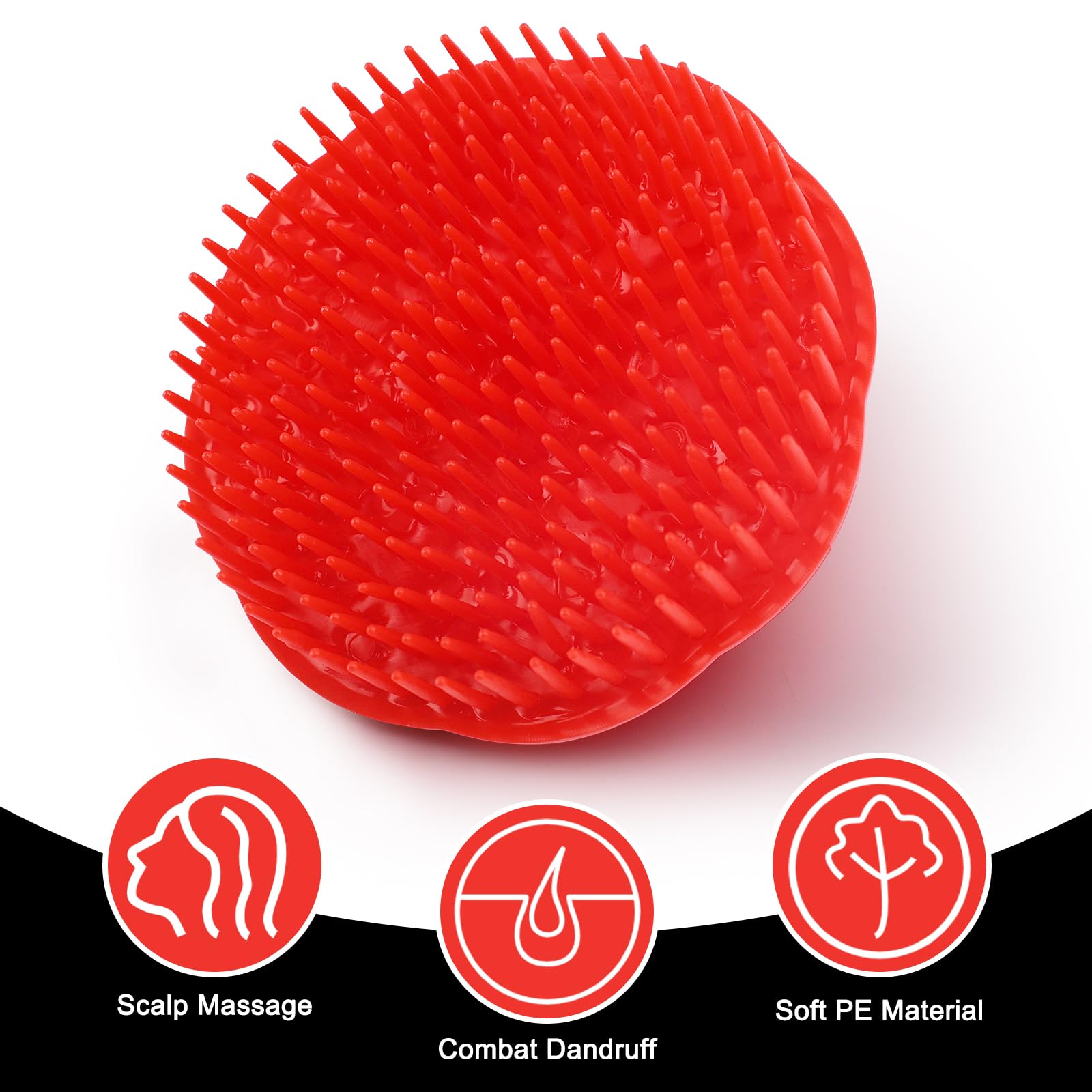 NICEMOVIC scalp scrubber shower-usage facilitates deep cleansing and invigorates the scalp during wash.
