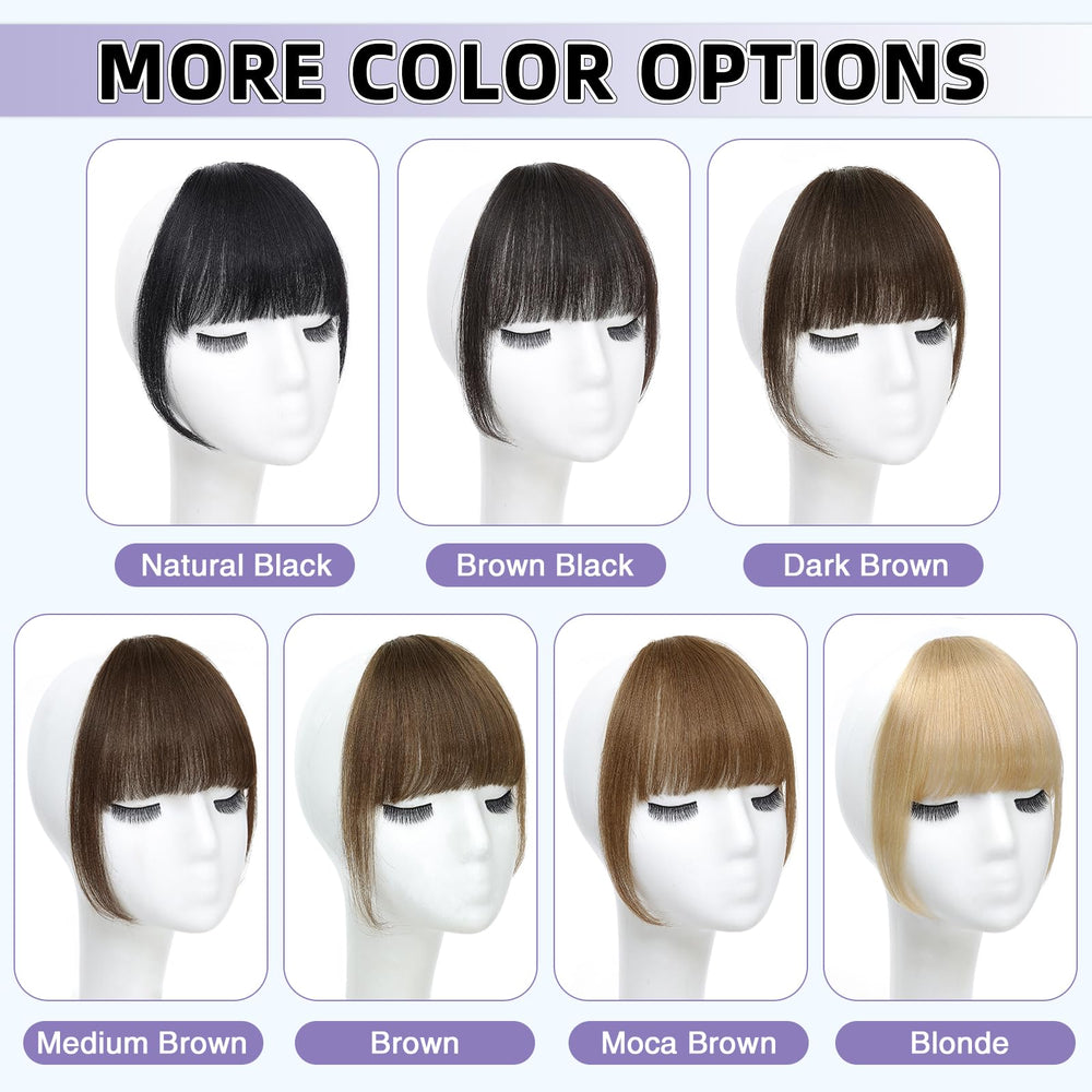 Niceone Hair 100% human hair bangs ready to wear after shipping