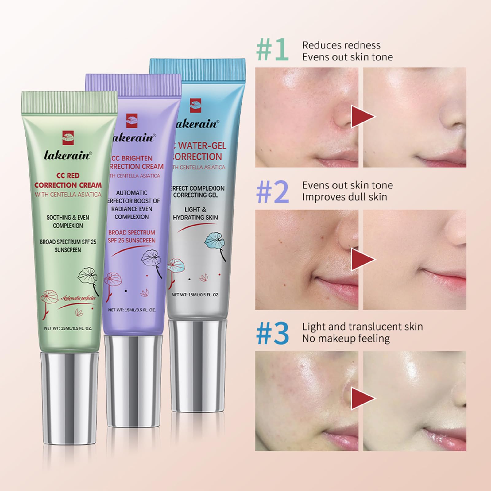 NICEFACE CC Red Hidratacion de la piel con ingredientes nutritivos.