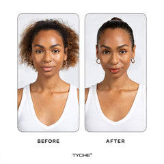 NICKA K NEW YORK Tyche TruEDGE Plus finish bottle showing natural shine without stiffness.
