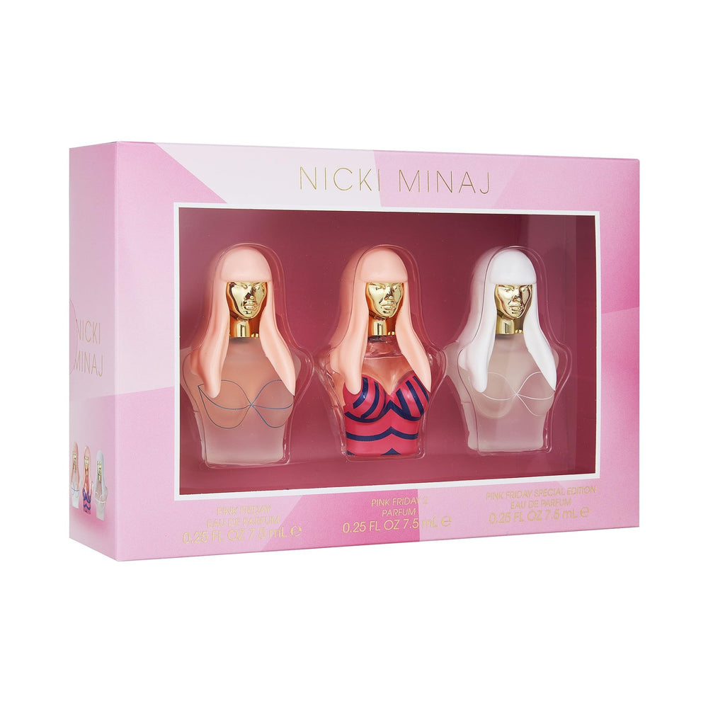 Nicki Minaj Mini 3-Piece Gift Set Pink Friday bottle for portable fragrance moments