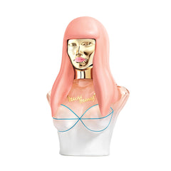 Nicki Minaj Pink Friday bottle closeup highlighting luxurious floral musk for daily wear.