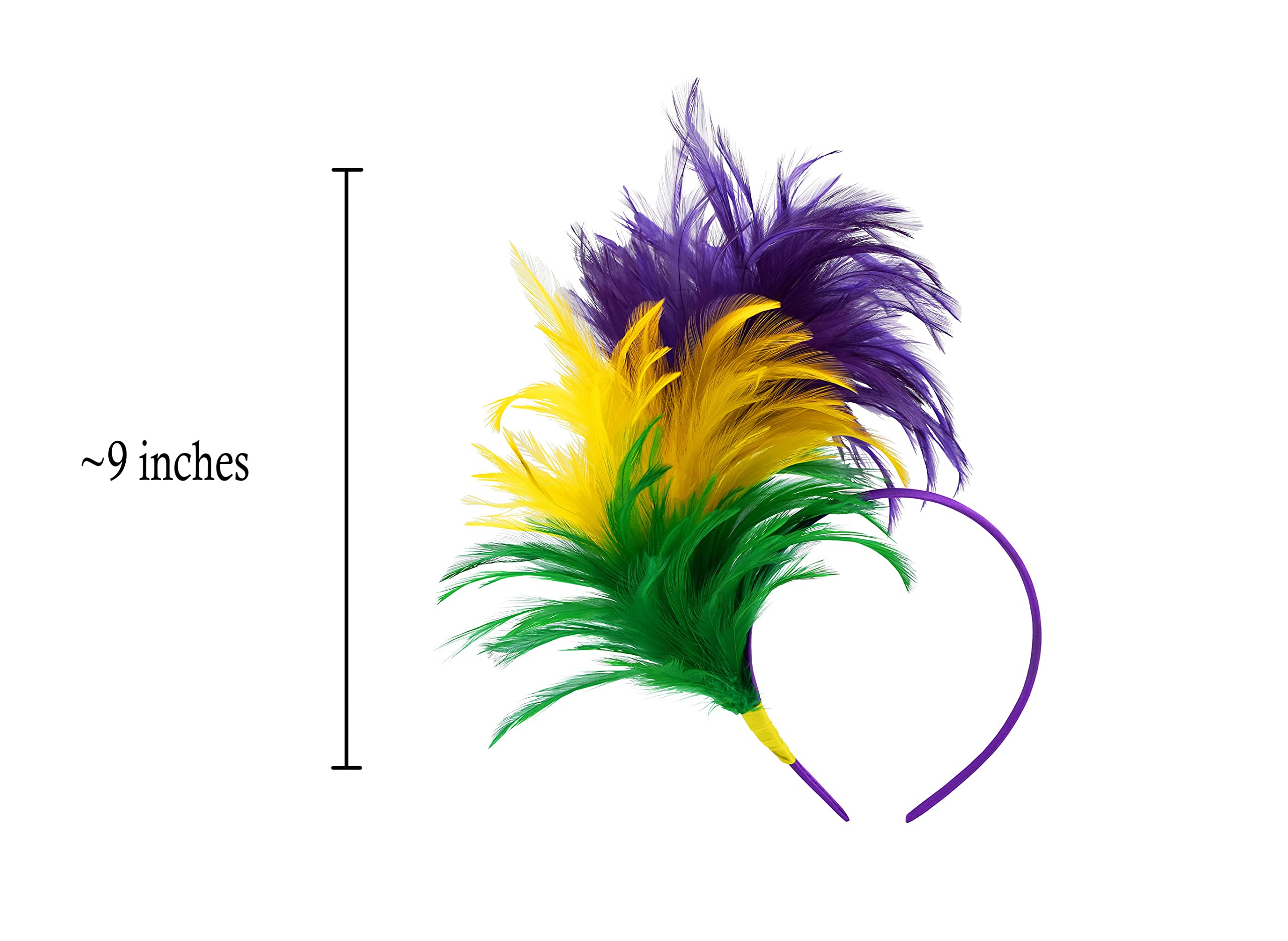 Nicky Bigs Novelties Feather Hair Accessory, diadema ligero para comodidad