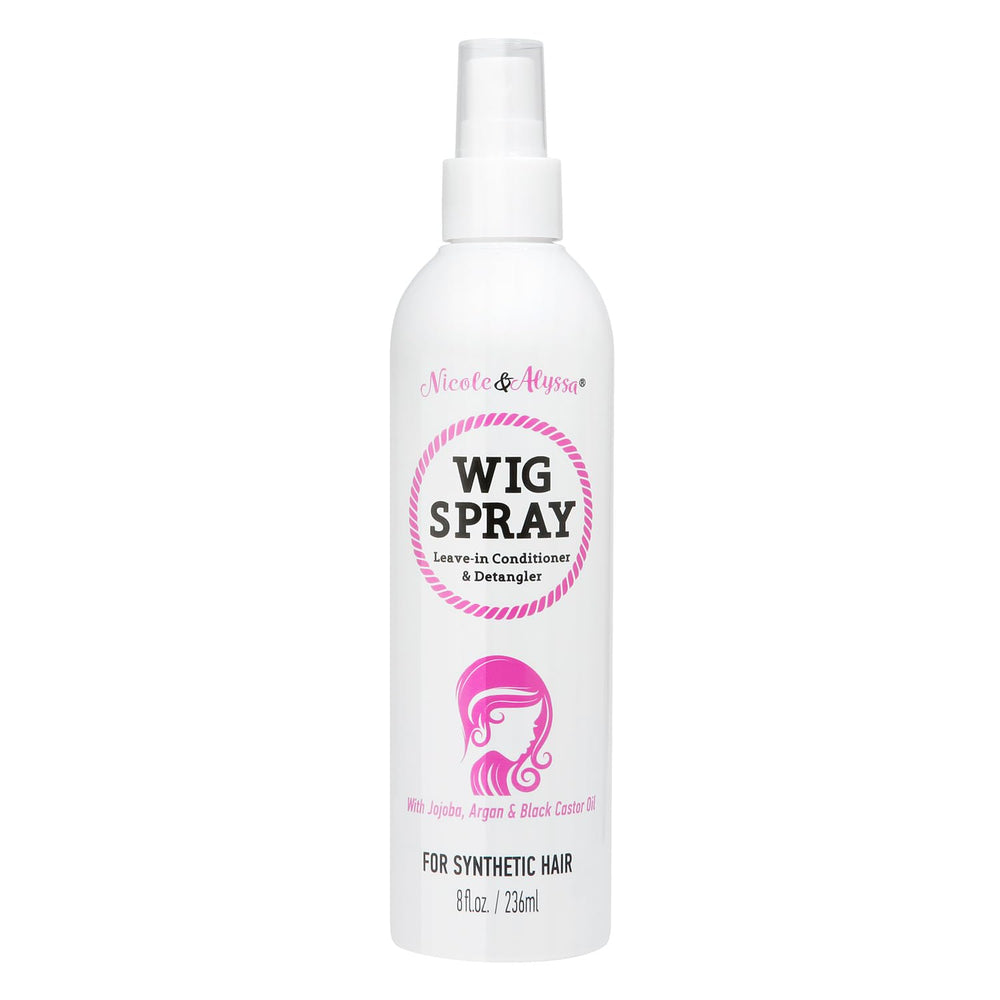 Spray para pelucas Nicole & Alyssa: botella 8oz para desenredar sin frizz