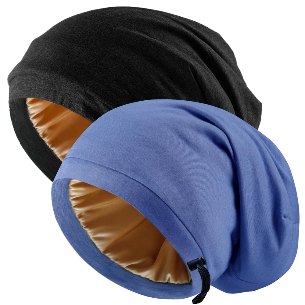 NICPOO bonete seda-dormir con ajuste cómodo para dormir sin enredos