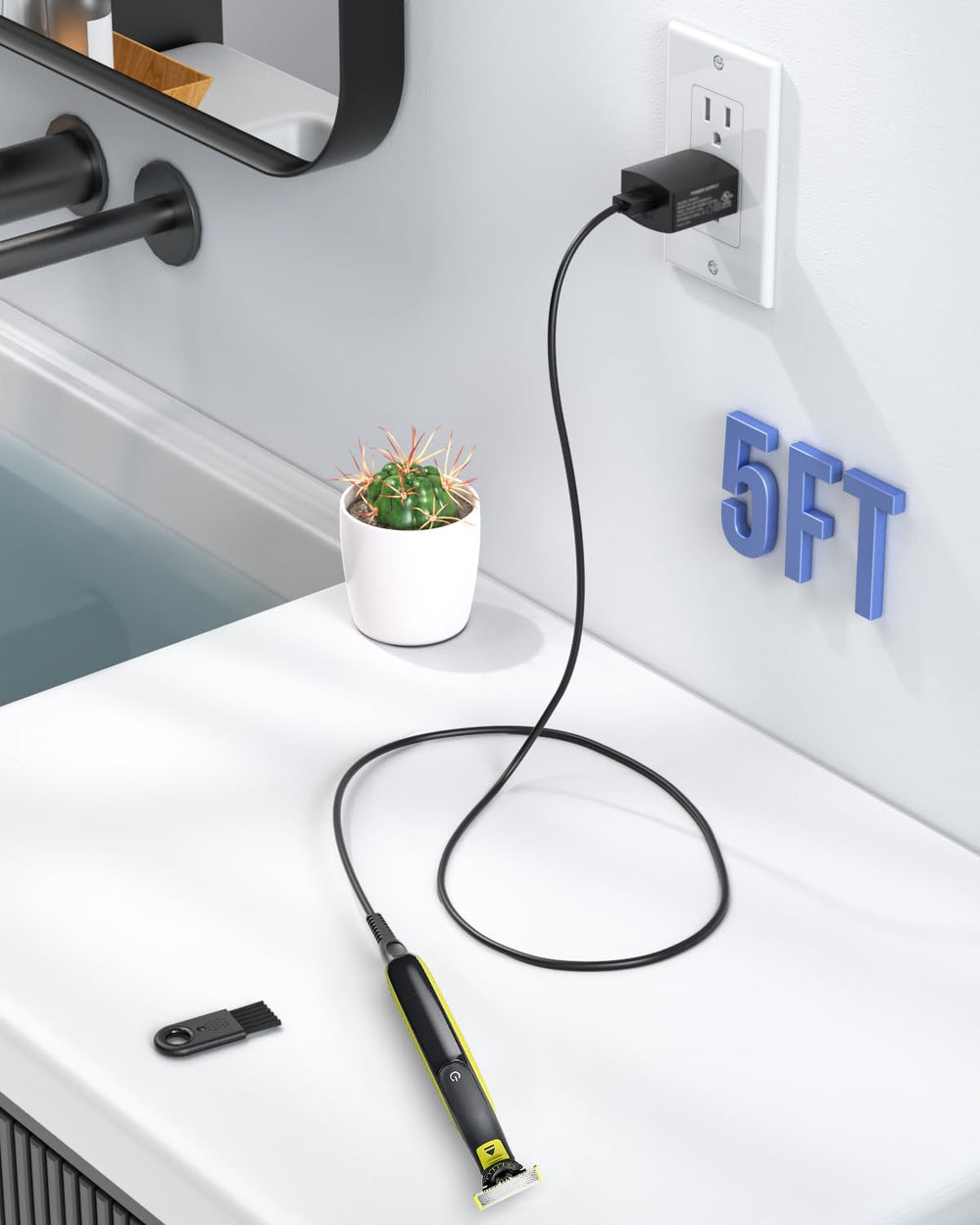 Nicpower charger with compact ergonomic design for desks and travel