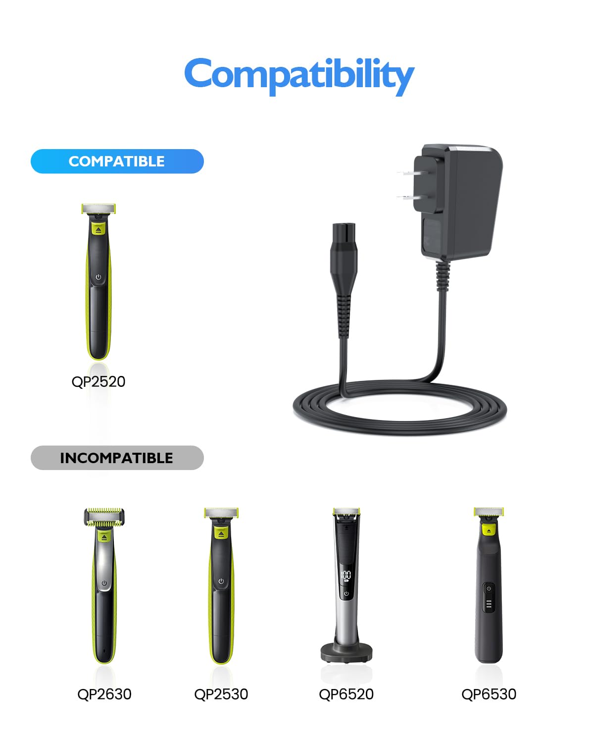 MG3740 trimmer charging with Nicpower cord during travel.