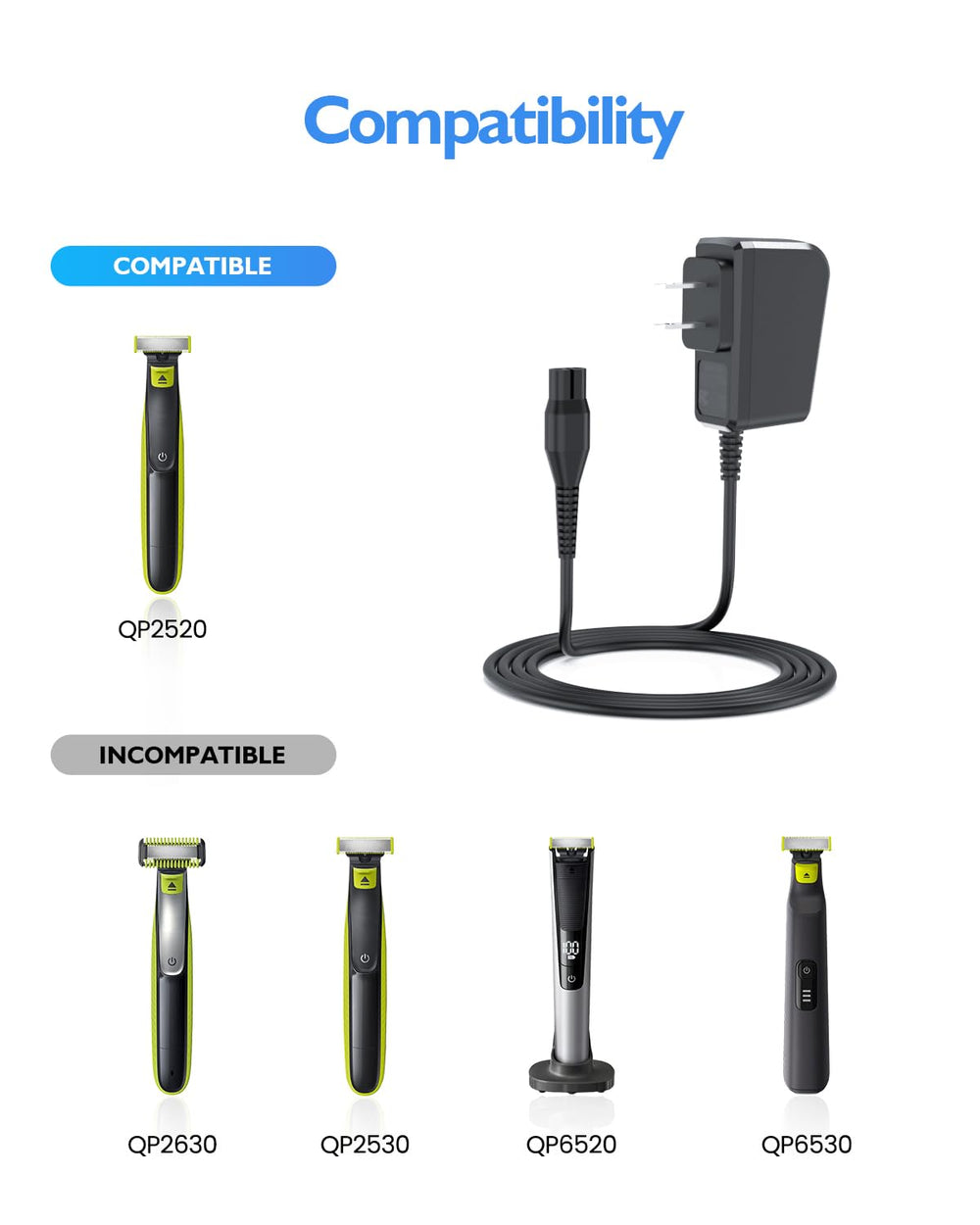 MG3740 trimmer charging with Nicpower cord during travel.
