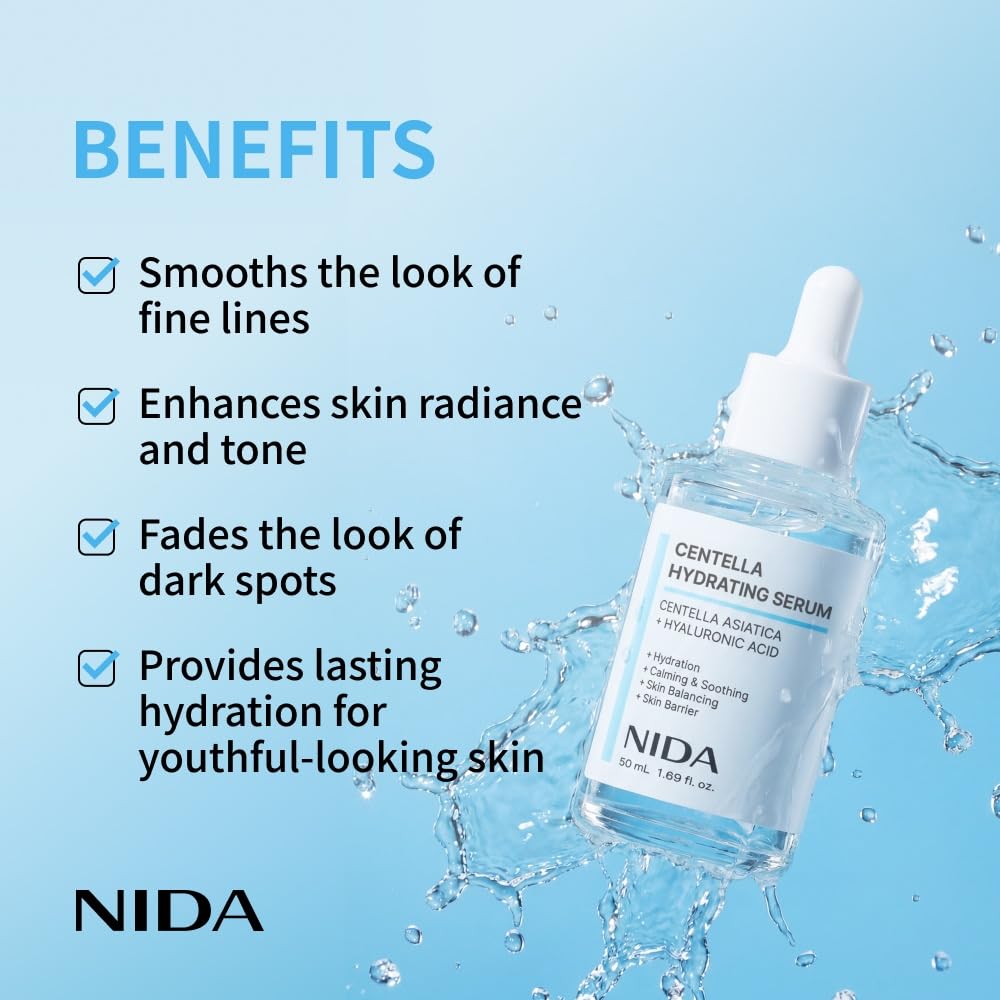 NIDA Centella Serum, textura: sensación ligera que calma irritaciones momentáneas.