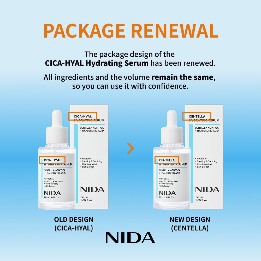 NIDA Centella Serum, tono equilibrado: ayuda a un aspecto más uniforme.