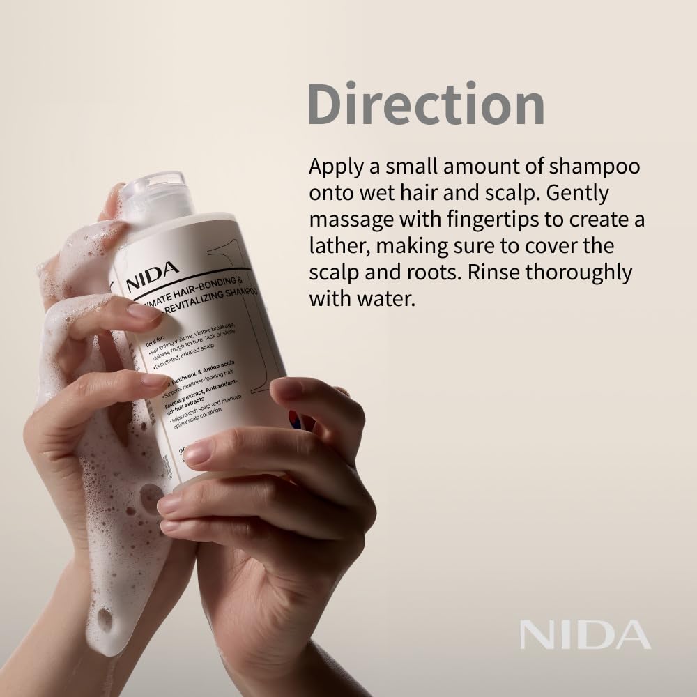 Champú NIDA Fabricado Corea, fabricado-corea: calidad y origen confiable en cada lavado.