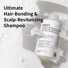 Champú NIDA Revitalizante, textura-espuma: experiencia de lavado fresca y confortable.