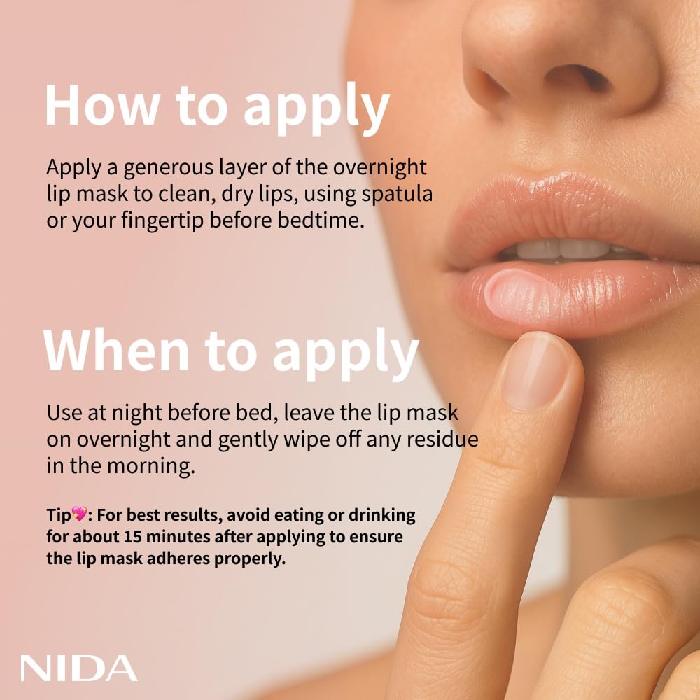 Cuidado nocturno para labios más fuertes con NIDA