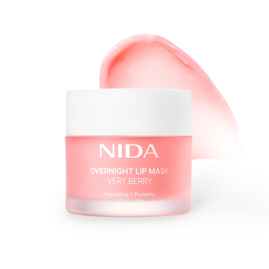 Mascarilla labial nocturna NIDA frambuesa para hidratación profunda
