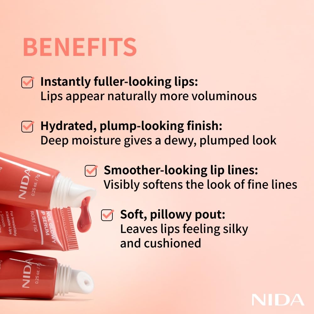 NIDA Sérum Labial Retinol, textura suave que suaviza la sequedad.
