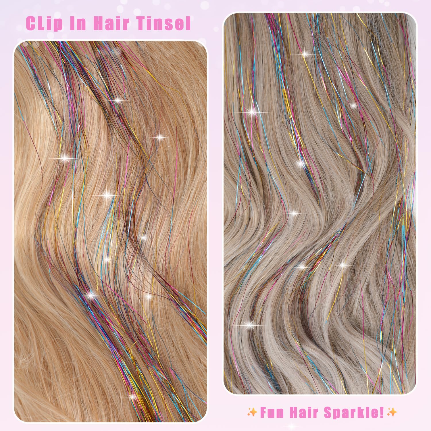 Nielp easy clip-in design with gentle clips for quick sparkle without damage.