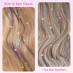 Nielp easy clip-in design with gentle clips for quick sparkle without damage.