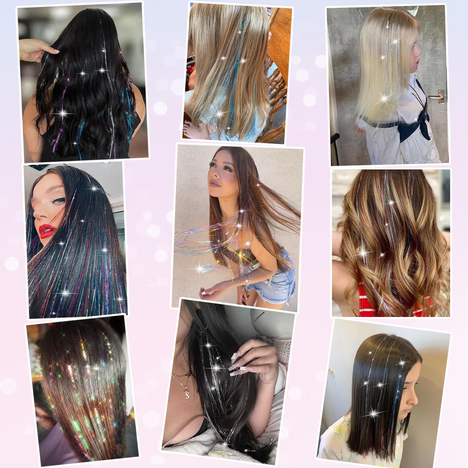 Nielp glitter tinsel makes a fun gift for friends and family.