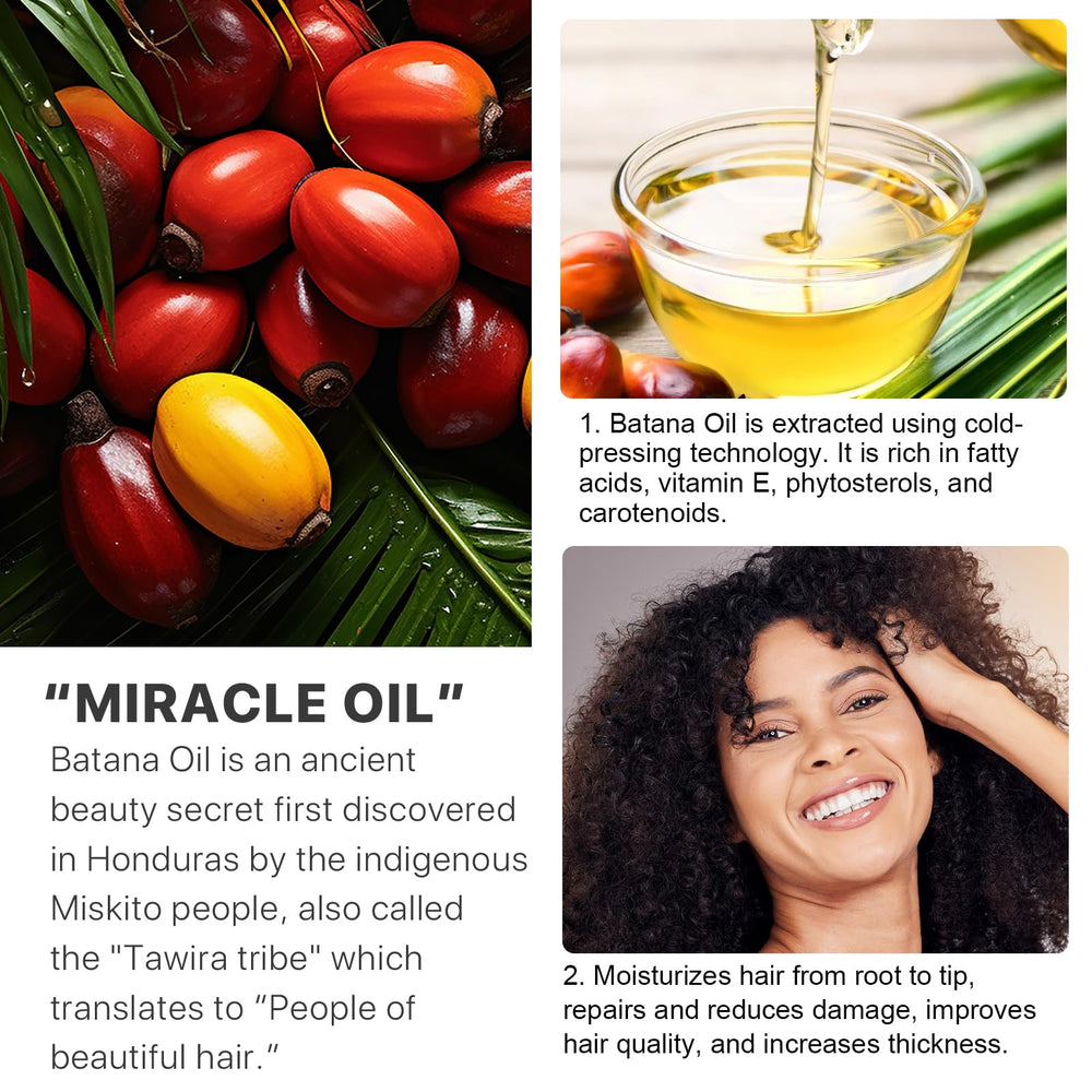 NIFEISHI Aceite de Batana texturas ricas para control de frizz nocturno.