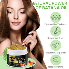 NIFEISHI Aceite de Batana aplicado en puntas para fortalecer y evitar la rotura.