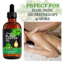 NIFEISHI aceite de castor mejora crecimiento del cabello de forma natural.