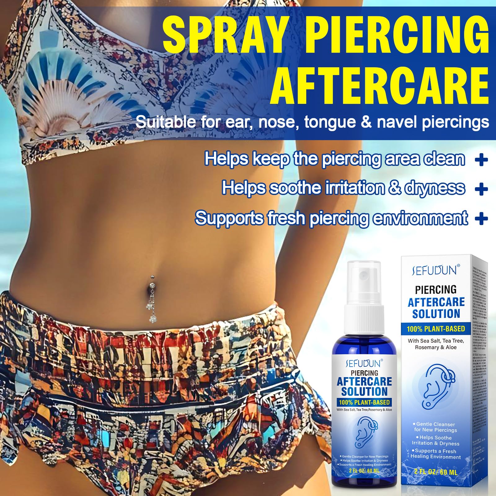 NIFEISHI daily piercing care spray for routine use