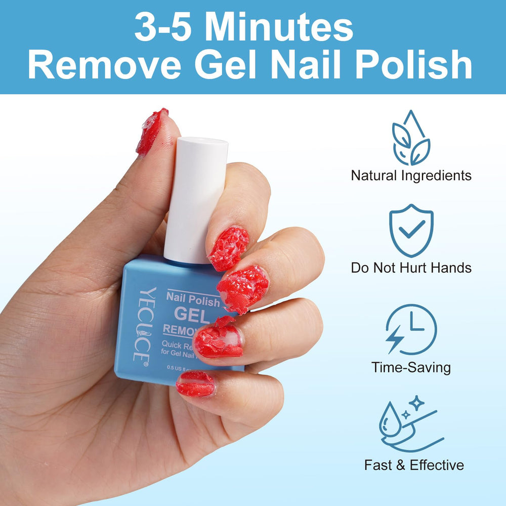 NIFEISHI remover applied on nails speeds removal in minutes