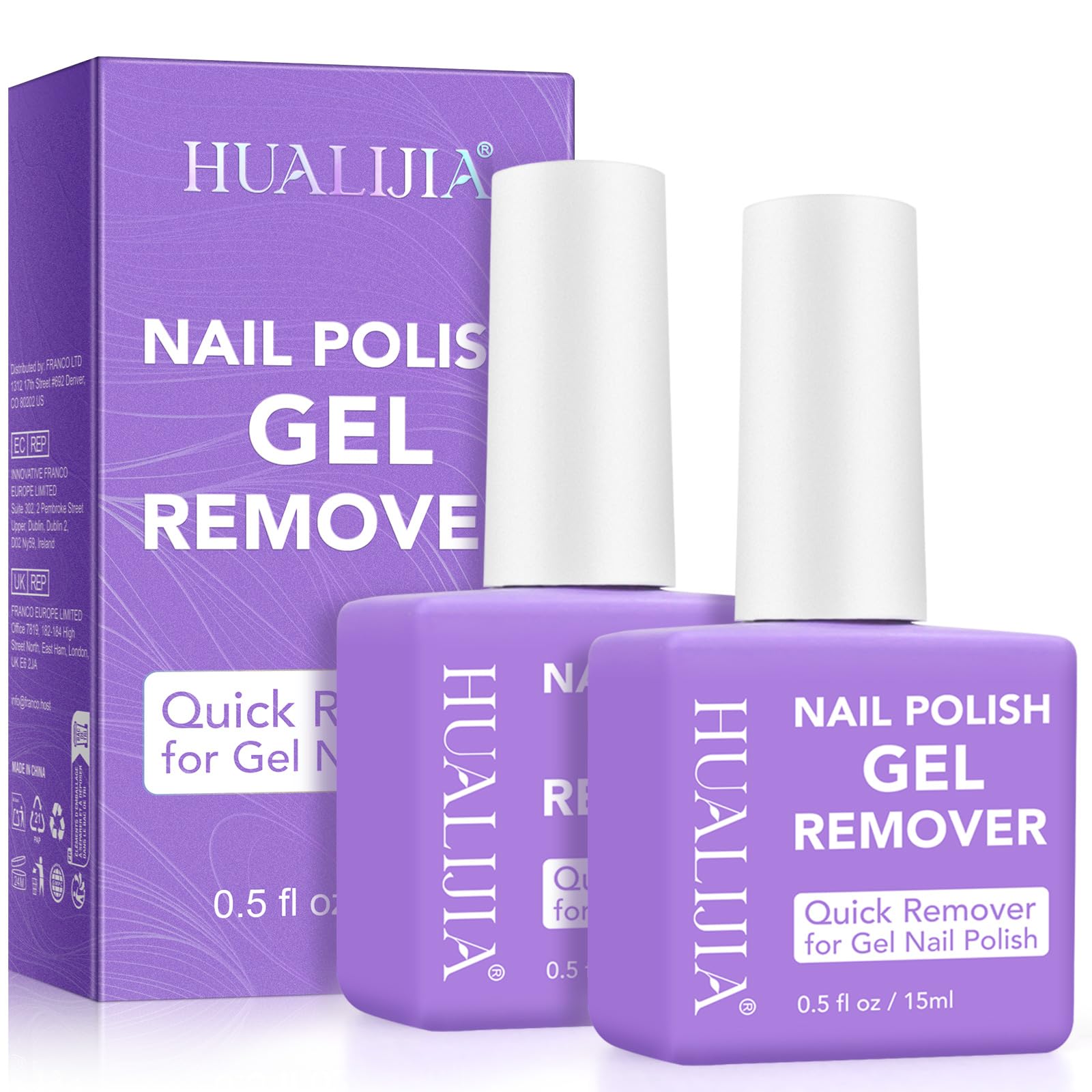 NIFEISHI gel nail polish remover applied to nails for fast removal