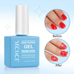 Applying NIFEISHI remover on nails for fast gel peel.
