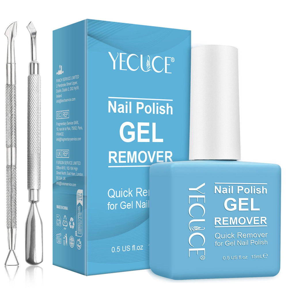 NIFEISHI gel nail polish remover bottle close-up showing quick removal