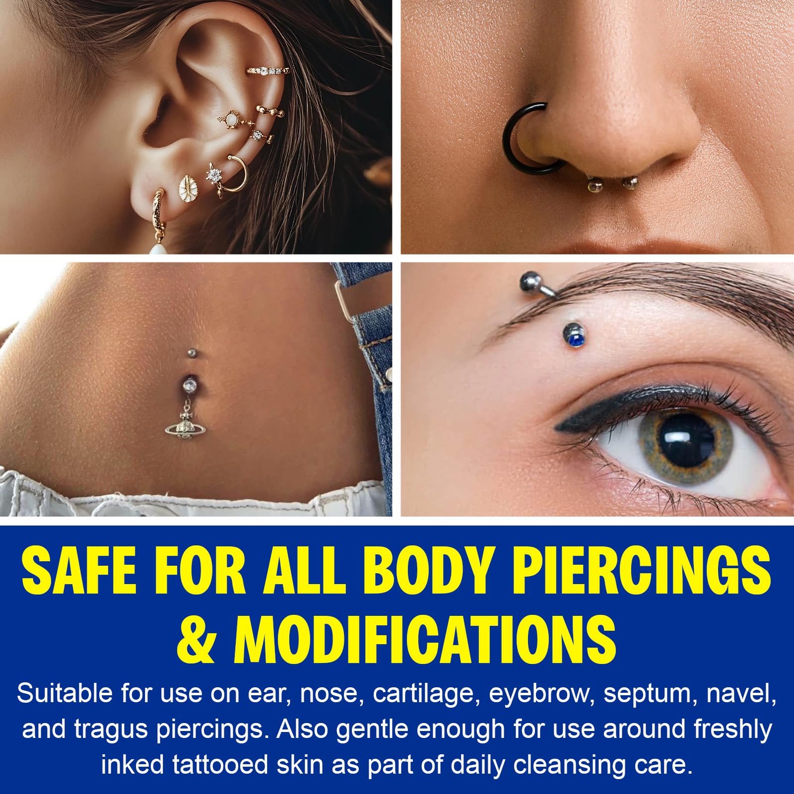 NIFEISHI nose piercing cleanser for clean refreshed skin