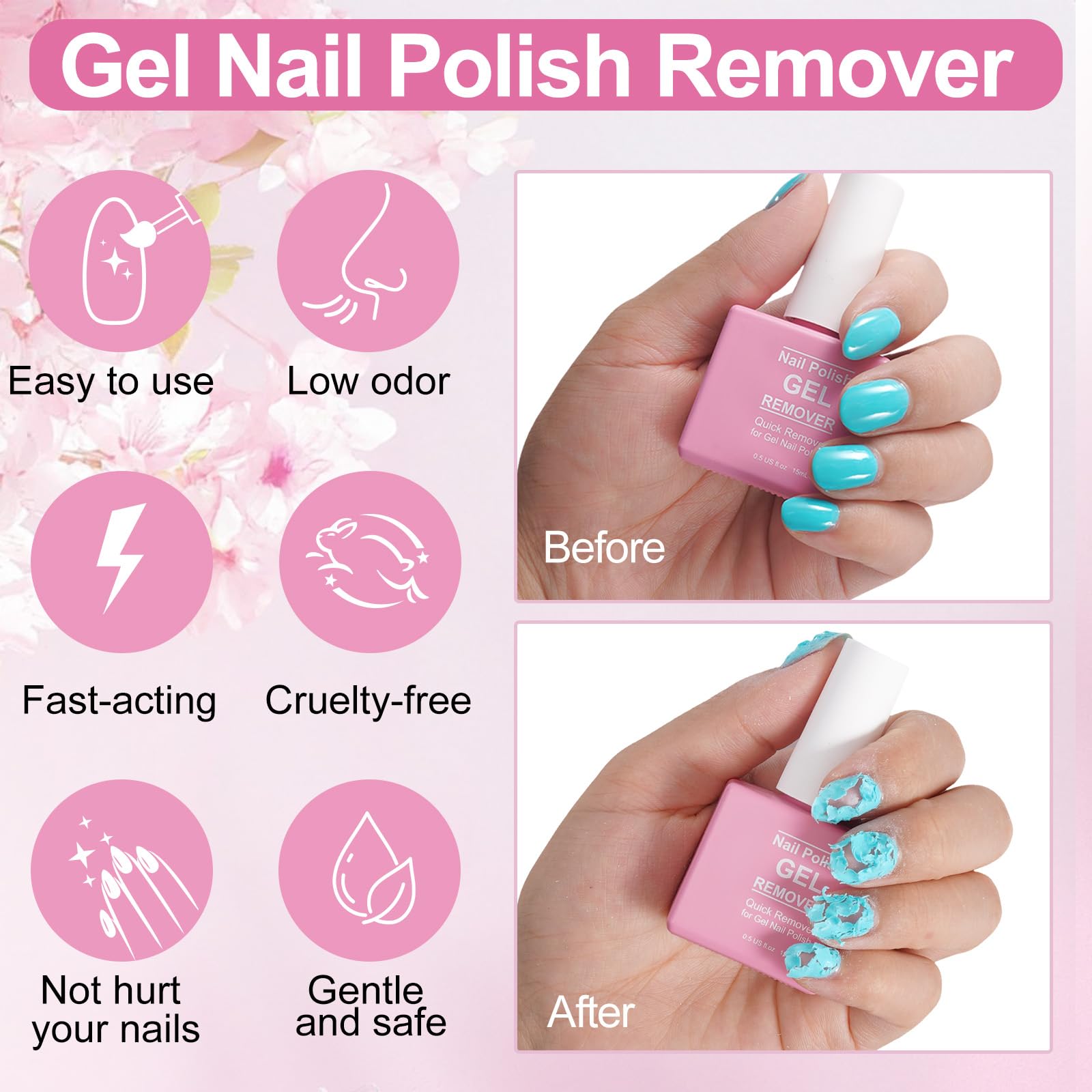 NIFEISHI gel remover timer highlights fast 2-5 minute polish removal