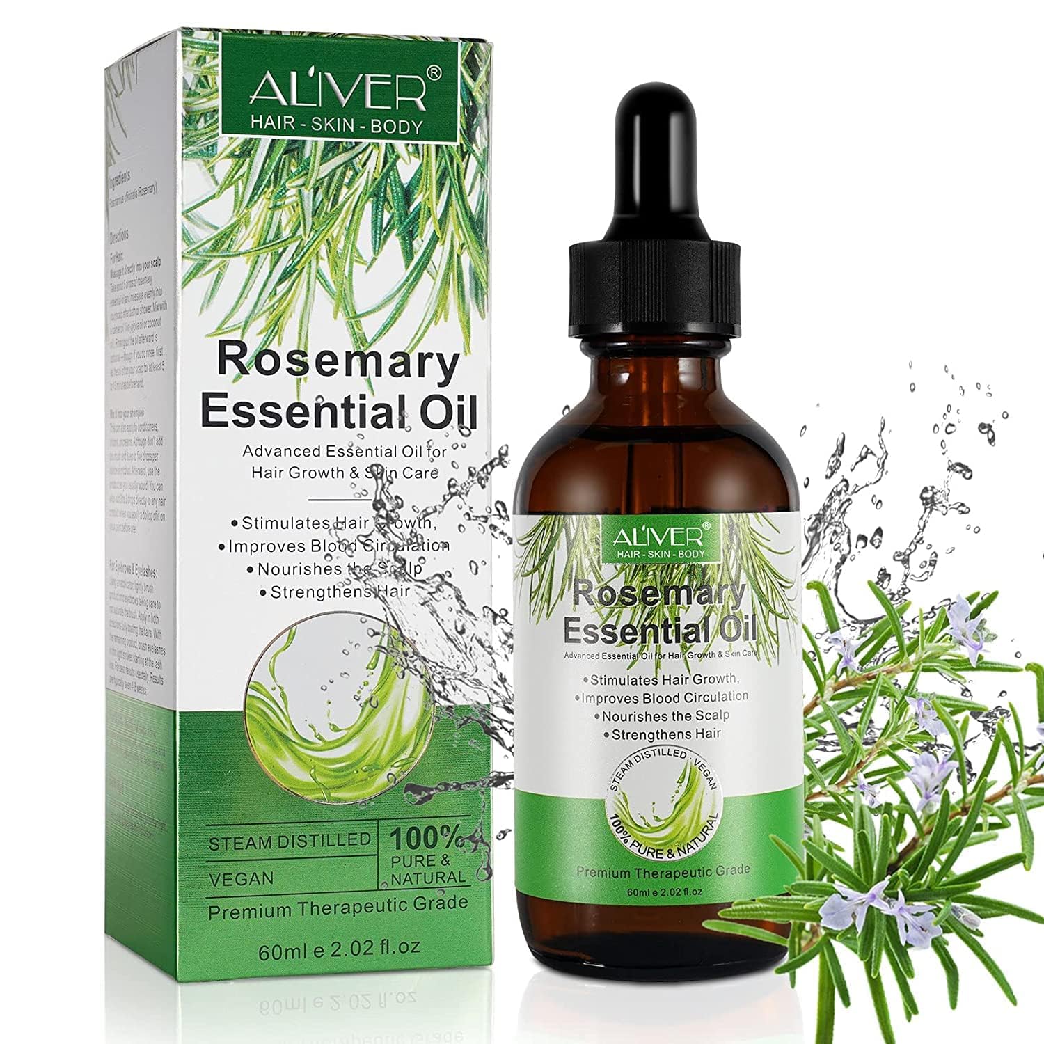 NIFEISHI rosemary oil bottle for pure hair care nourishment.