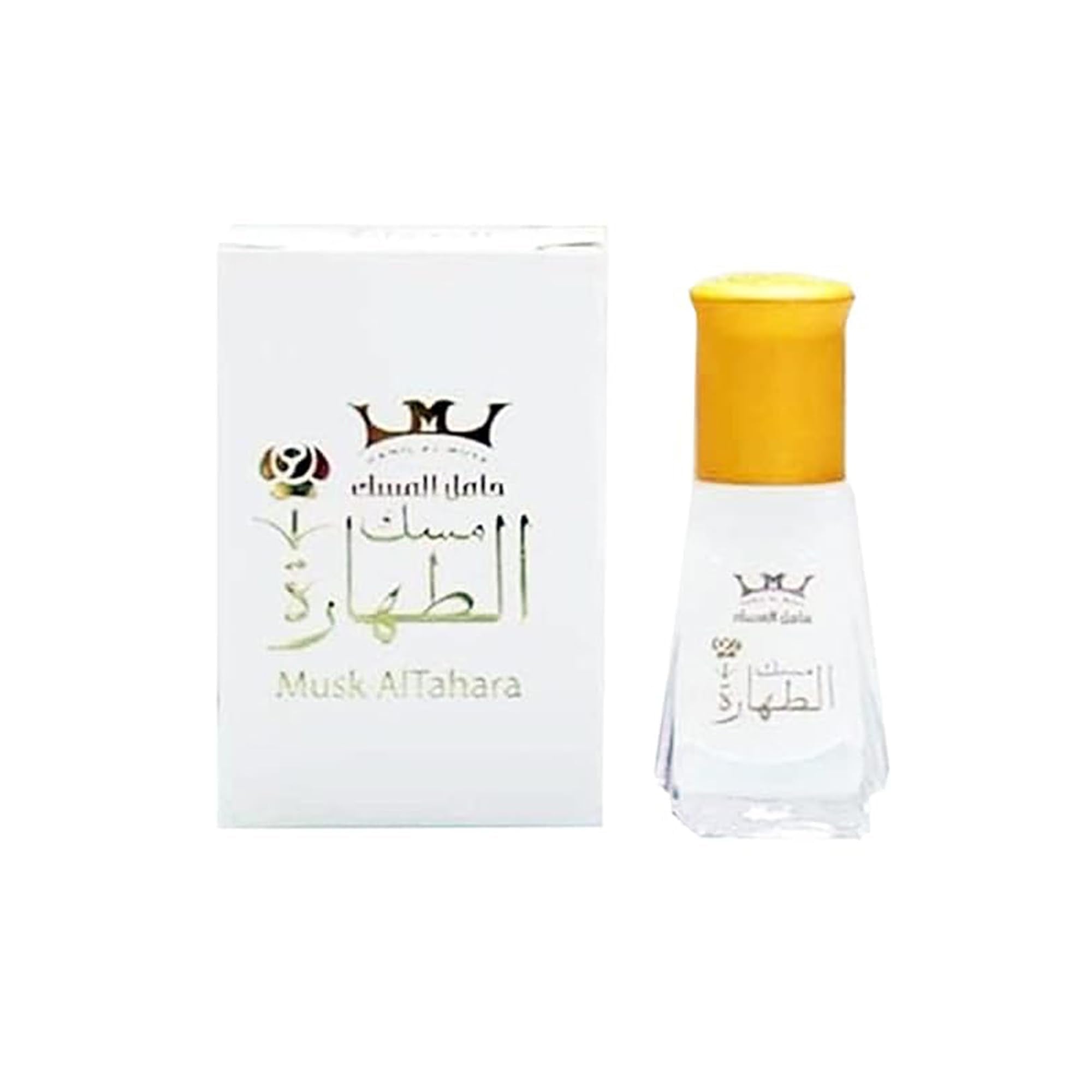 NileMarts Musk Al Tahara White bottle pour delivers a lasting scent for daily elegance.
