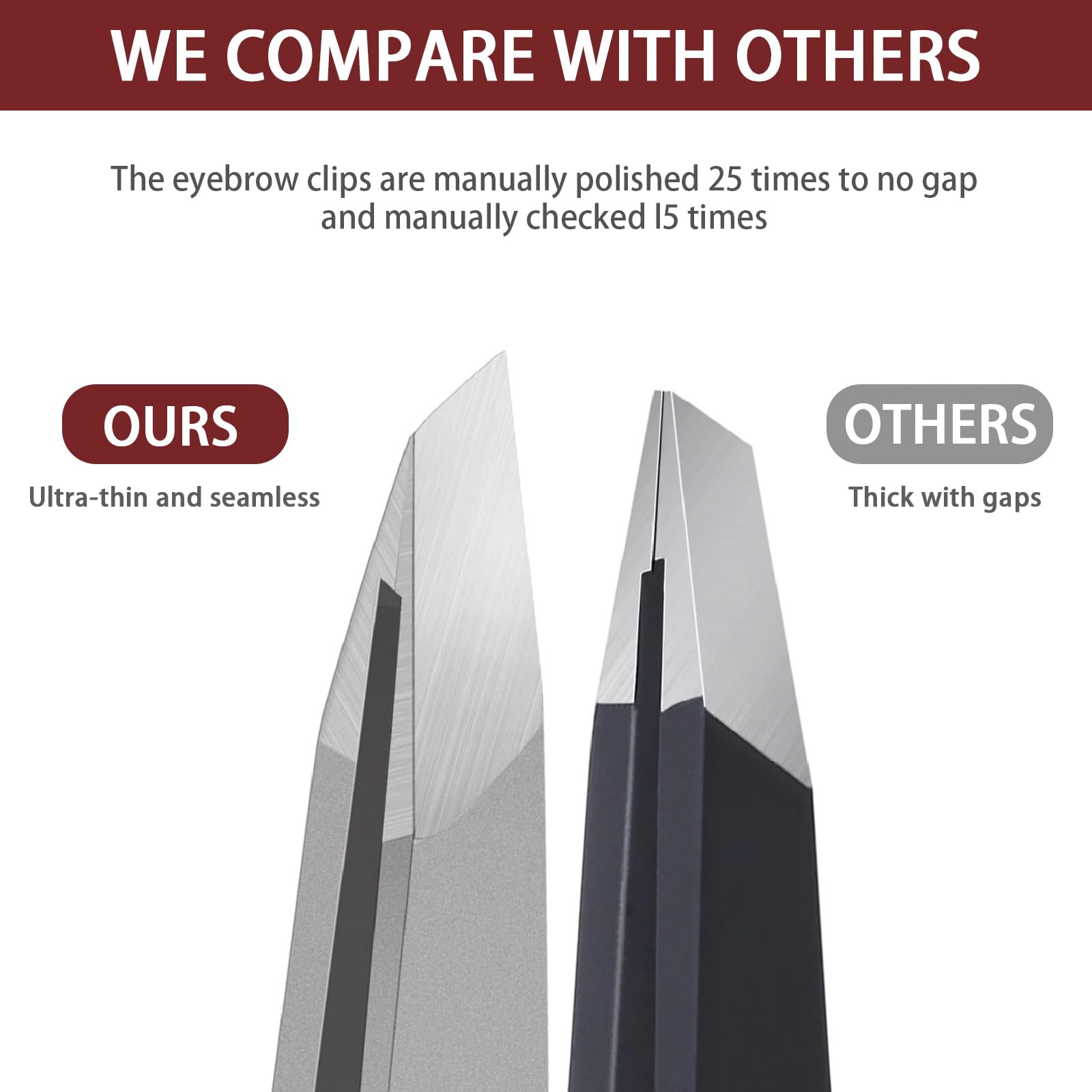 NILIYA Eyebrow Tweezers offer easy cleaning and sanitation after use.