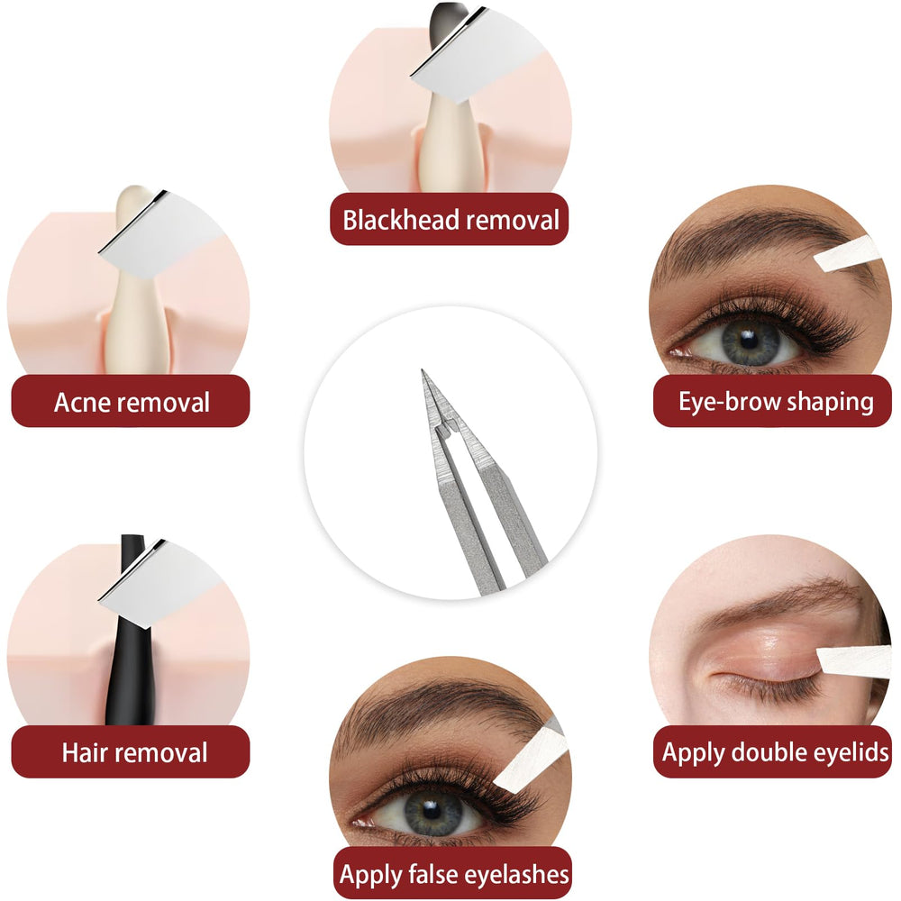 NILIYA Eyebrow Tweezers with seamless non-slip grip for controlled use.