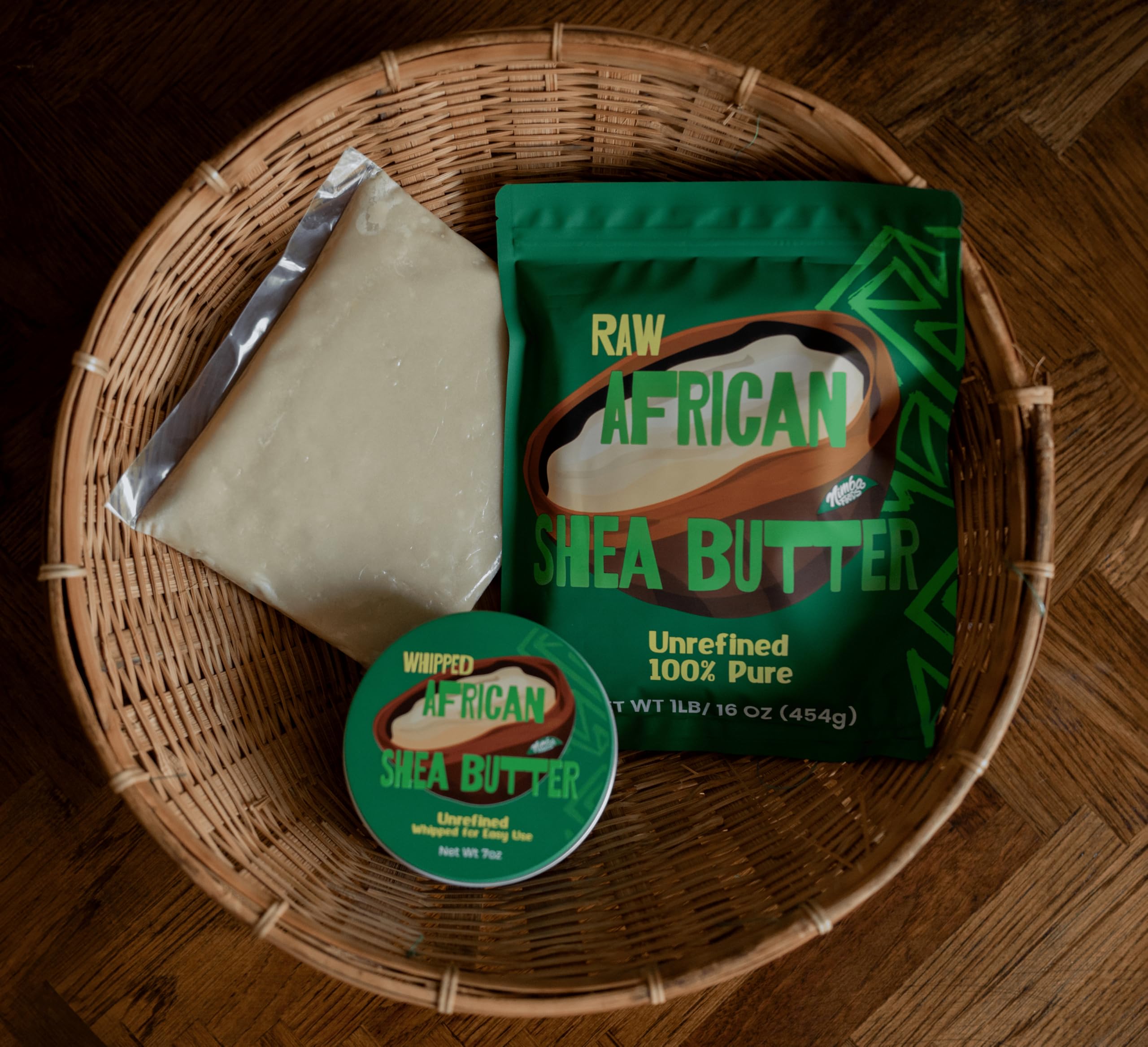 Nimba Foods manteca karité cruda con aroma terroso característico