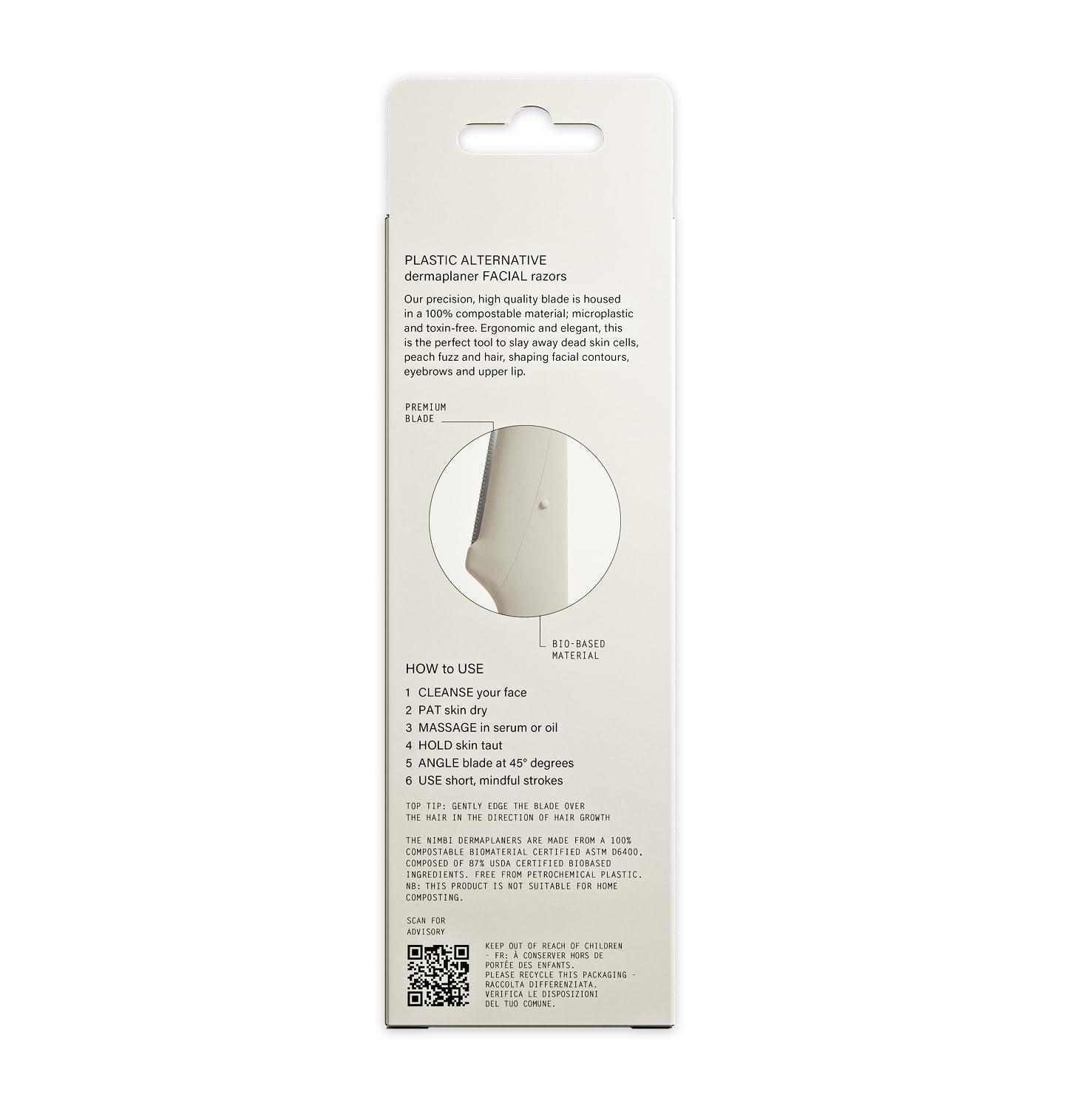 Nimbi Dermaplane Razor reuse up to five times demonstrated in practical use.