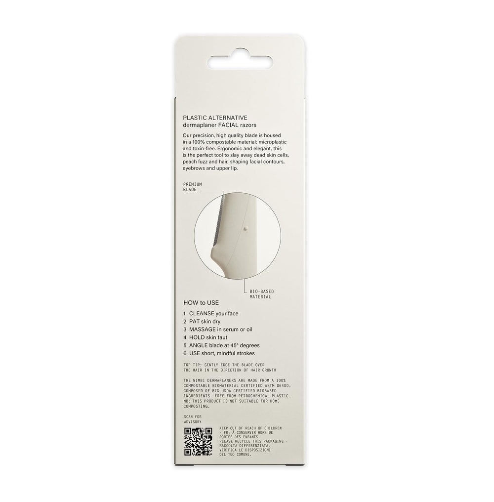 Nimbi Dermaplane Razor reuse up to five times demonstrated in practical use.