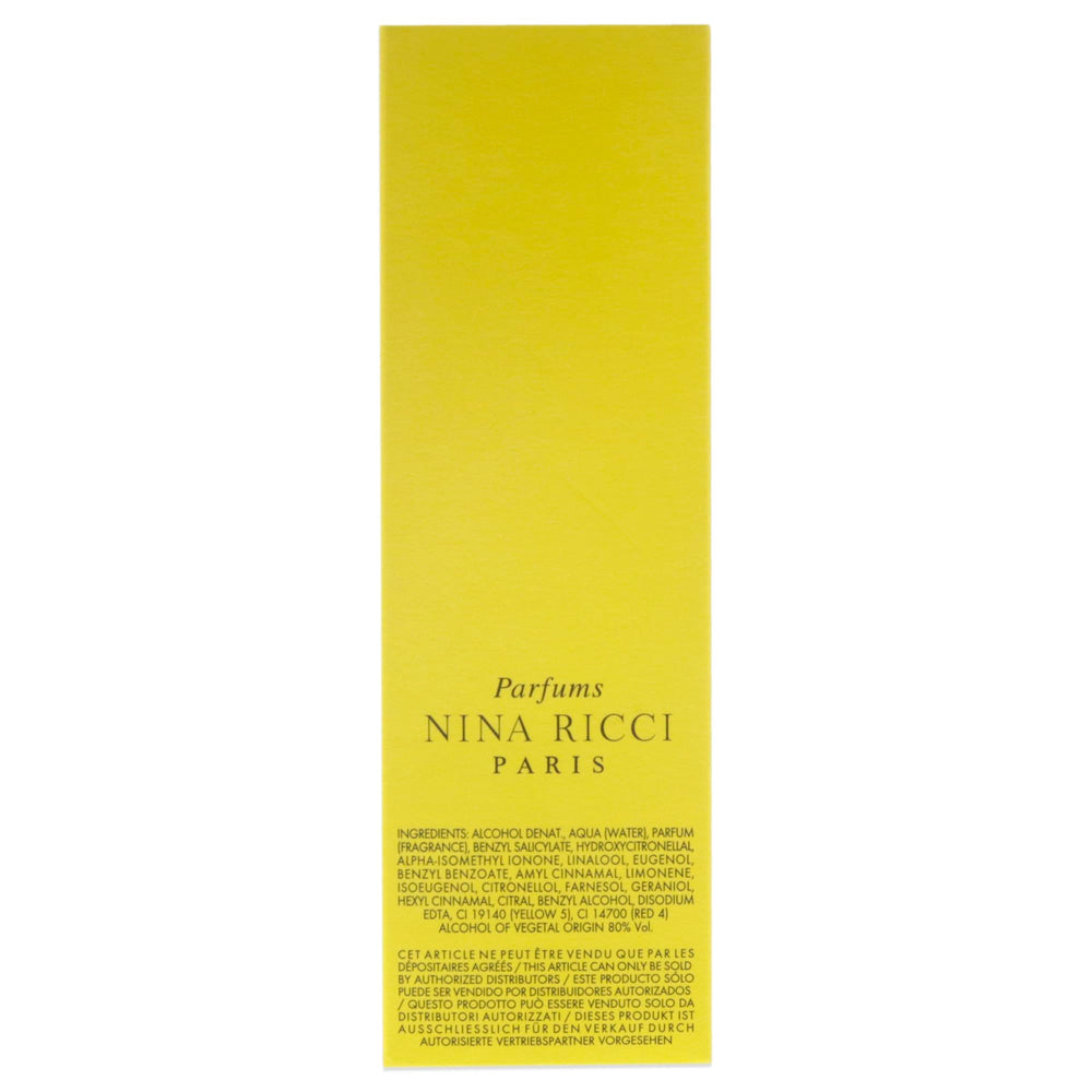Nina Ricci L'Air du Temps base notes: cedar and sandalwood warmth.