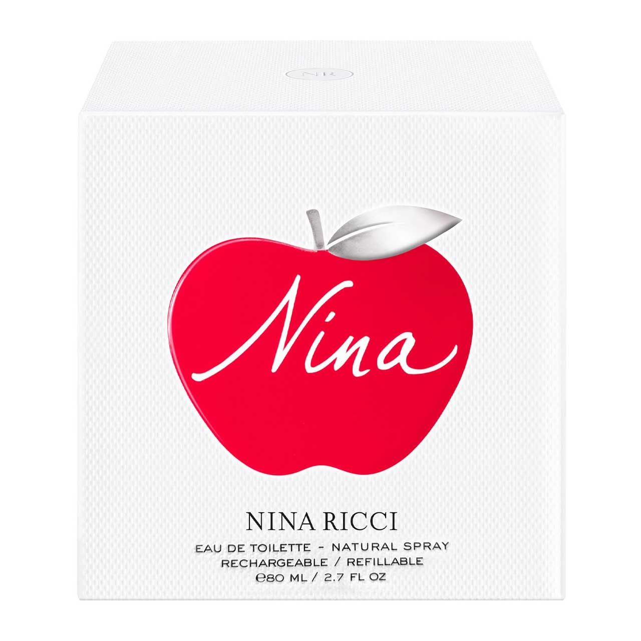 Nina bottle on a vanity showcasing the floral-fruity scent for daily wear