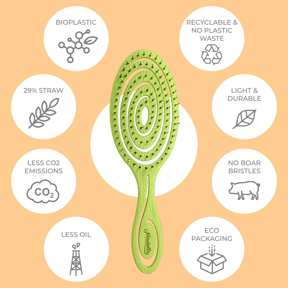 Ergonomic handle provides comfortable, fatigue-free brushing sessions.