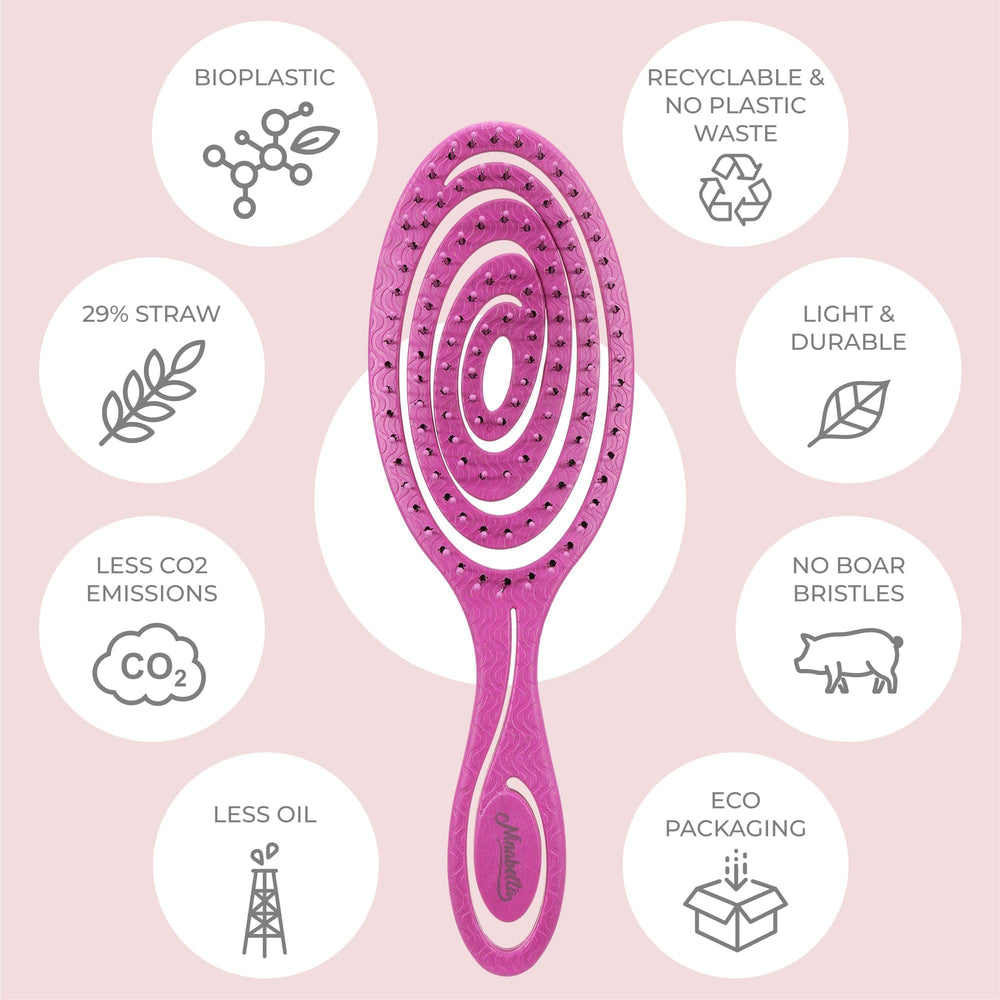 Ninabella Mini Spiral Brush ideal for curly hair across textures.