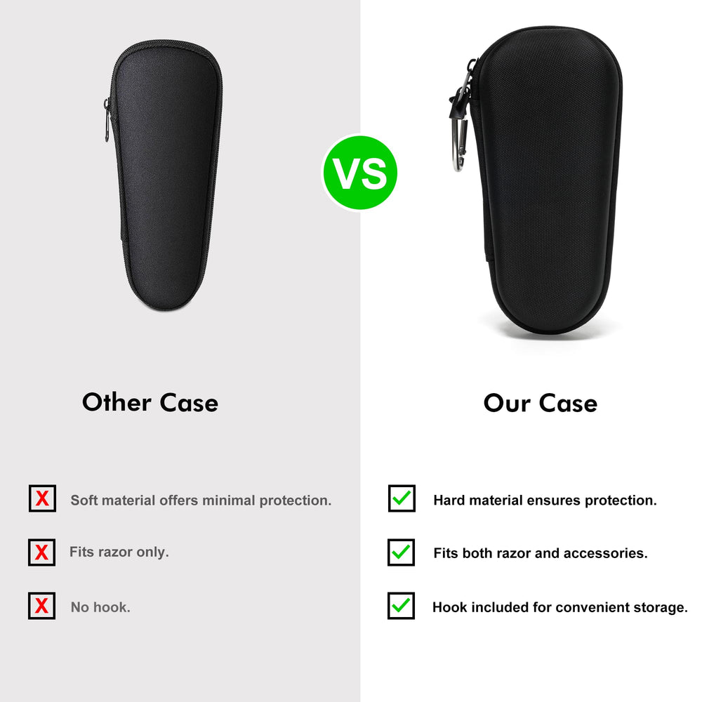 Nincha case in black provides a sleek, professional travel companion.